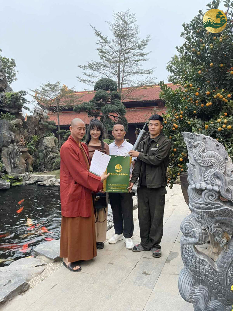 Công trình trồng tùng la hán tại chùa thắng nghiêm, thanh oai